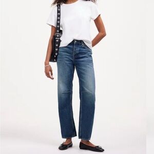 Madewell Darted Barrel-Leg Jeans